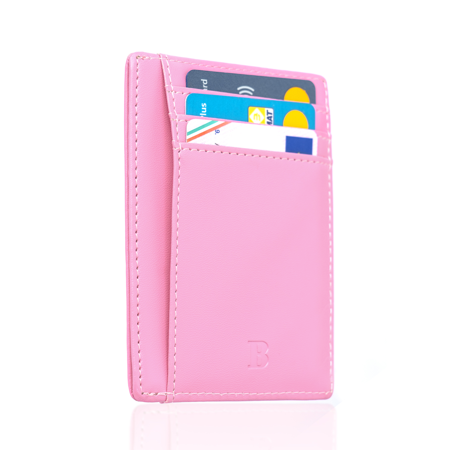 Portafoglio Donna Bifold Rosa Chiaro - Piccolo Compatto In Pelle PU, 11x9x2.5 Cm, Con Portamonete E Slot Carte