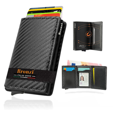Portafoglio uomo - Pop-Up con zip portamonete