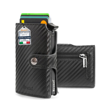 Portafoglio Slim Uomo - Revelation Nero Carbon