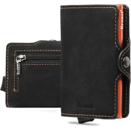 Portafoglio - PopUp Nero Arancione Opaco